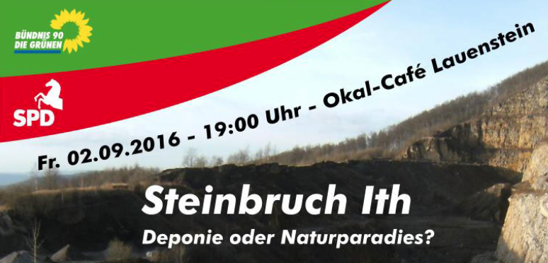 Info- und Diskussion am 02.09.: Steinbruch Ith – Deponie oder Naturparadies