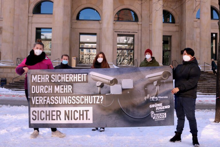 Parteijugendorganisationen protestieren gegen geplante Novelle des Verfassungsschutzgesetzes