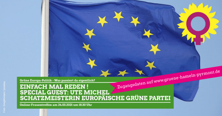Online Frauentreffen am 24.03.2021 um 18:30 Uhr, Thema: Europa Politik!