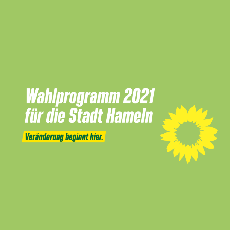 Unser Wahlprogramm 2021 für die Stadt Hameln