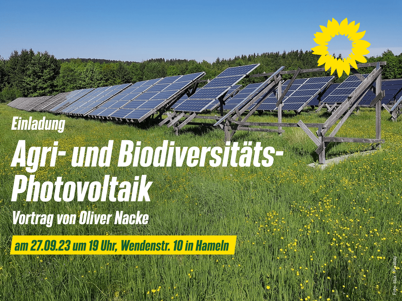 Vortrag: Agri-Photovoltaik und Biodiversitäts- Photovoltaik (öffentlich)