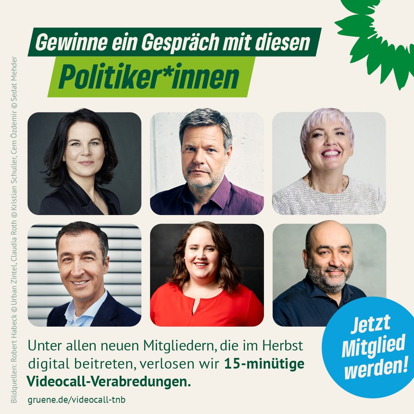 Gewinne ein Gespräch mit diesen Politiker*innen
