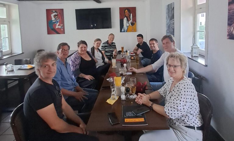 Britta Kellermann beim Stammtisch