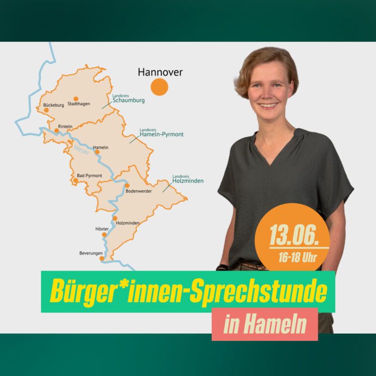 BRITTA KELLERMANN lädt ein zur Bürger*innen-Sprechstunde in Hameln