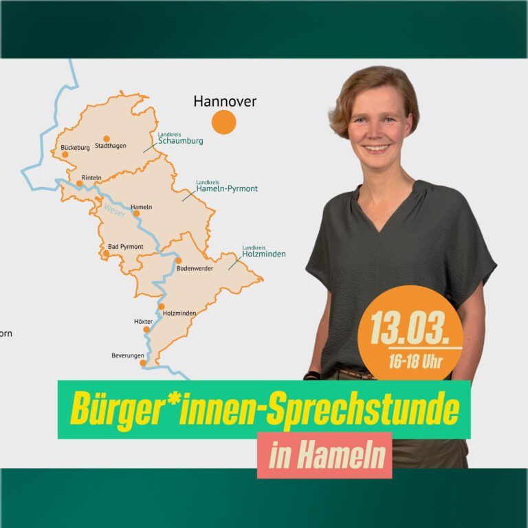 BRITTA KELLERMANN lädt ein zur Bürger*innen-Sprechstunde in Hameln