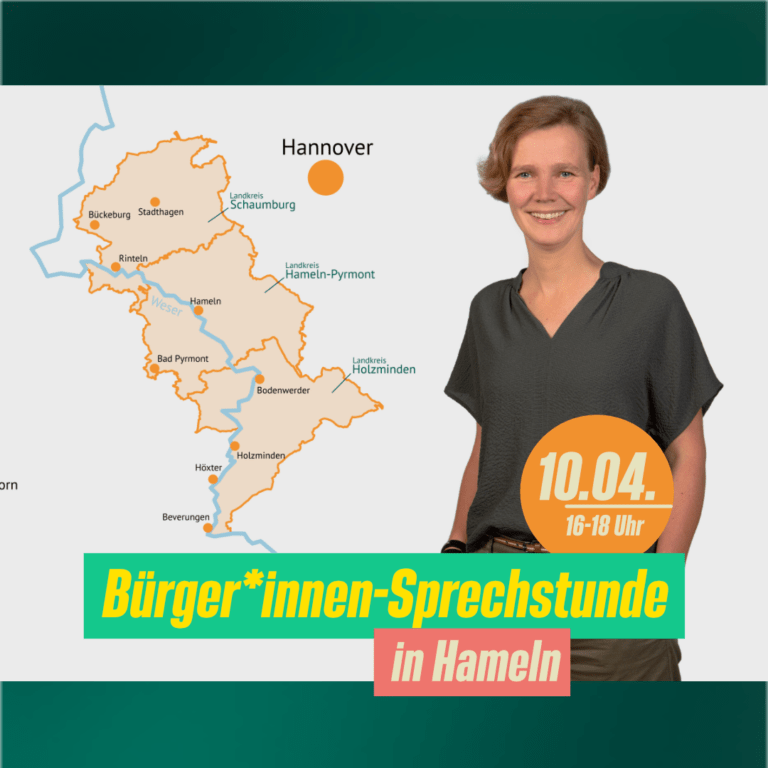 BRITTA KELLERMANN lädt ein zur Bürger*innen-Sprechstunde in Hameln